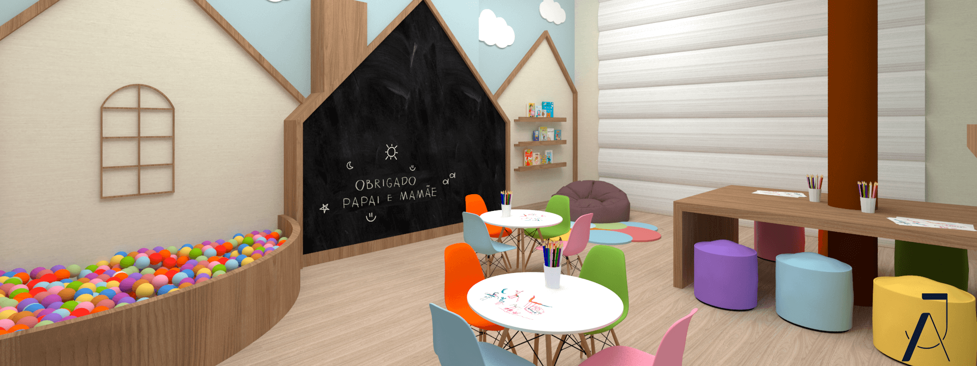 Brinquedoteca
Segurança e diversão para os pequenos