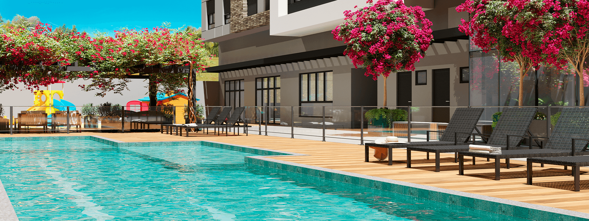 Piscina
Lazer para os dias quentes, para todas as idades