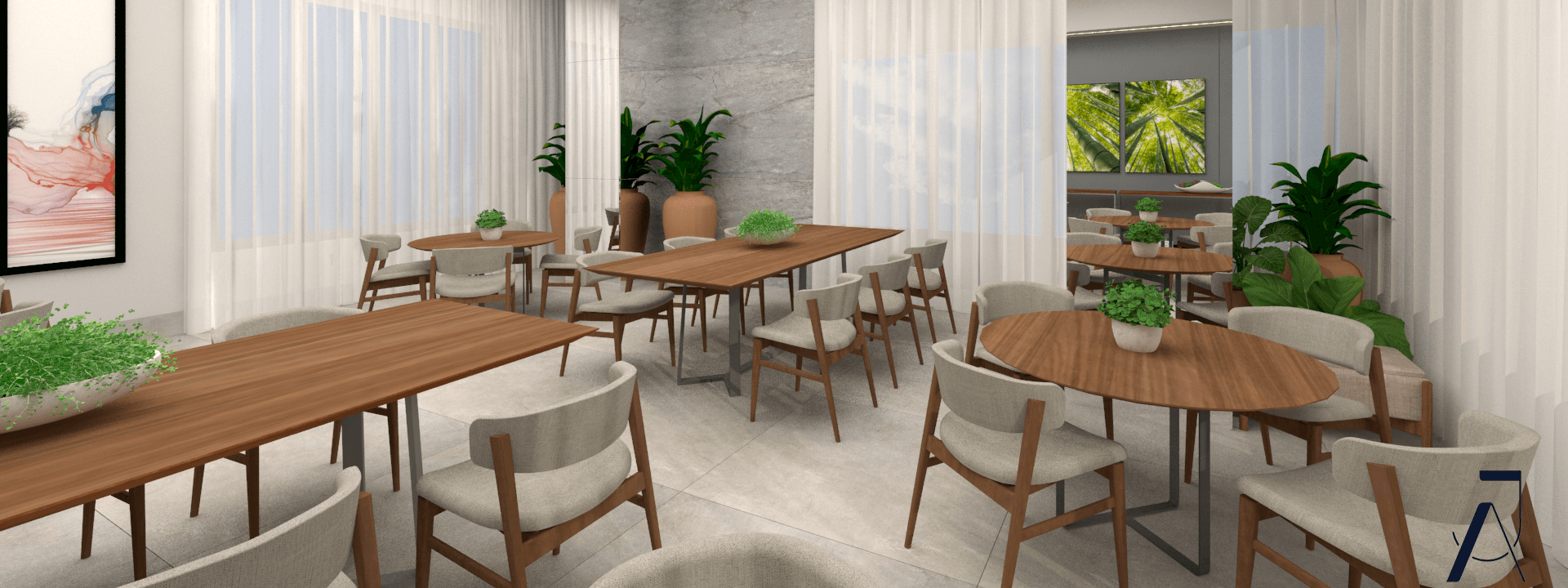 Salão de festa
Viva momentos especiais em um espaço moderno